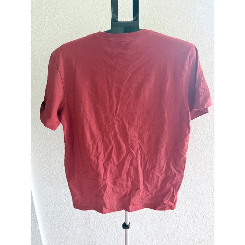 The North Face Mens Shirt Box Logo Graphic T Shirt TNF Iron Red Brick Size Large - Picture 3 of 5